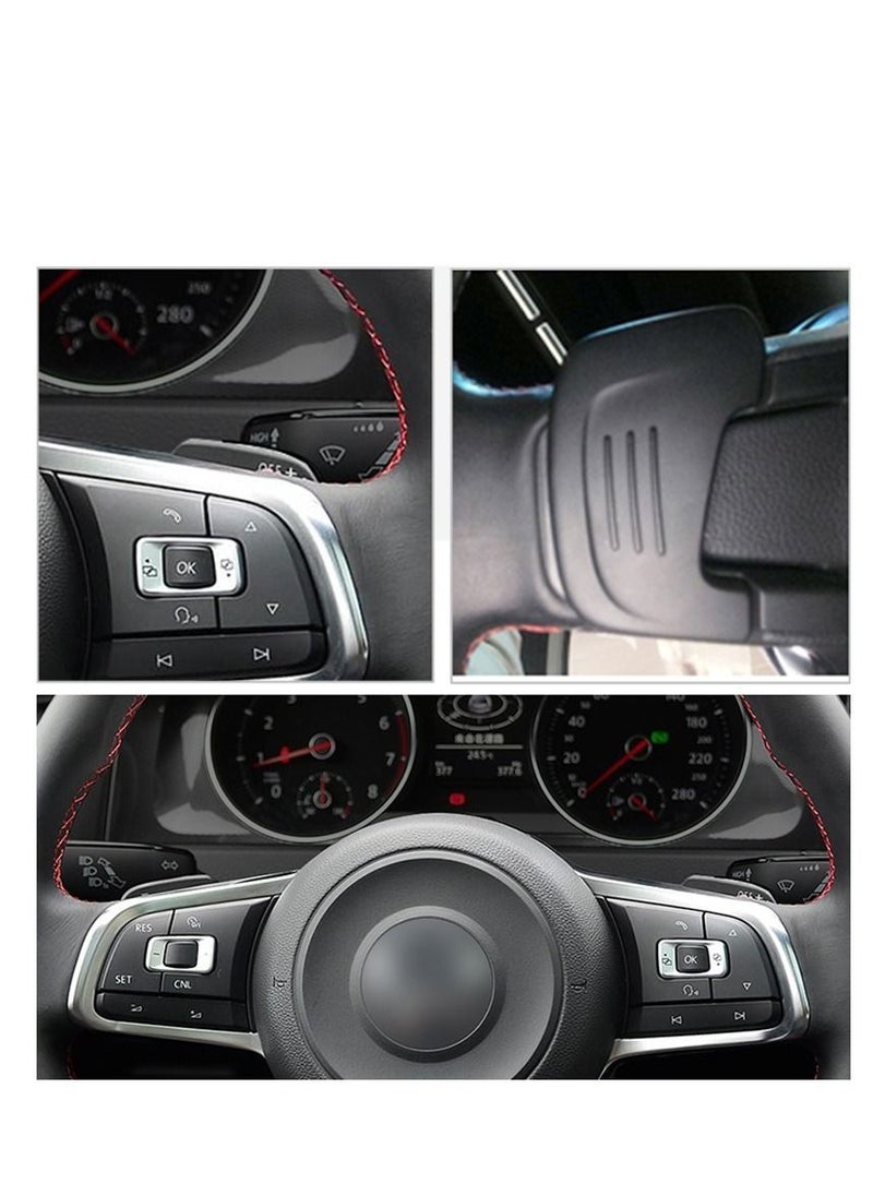 Generic - Original Carbon Fiber Steering Wheel Paddle Shifter Fit For Volkswagen VW Golf 7 GTI MK7 MK7.5 R 2015-2020 -Red - Image 1