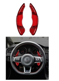 Original Carbon Fiber Steering Wheel Paddle Shifter Fit For Volkswagen VW Golf 7 GTI MK7 MK7.5 R 2015-2020 -Red