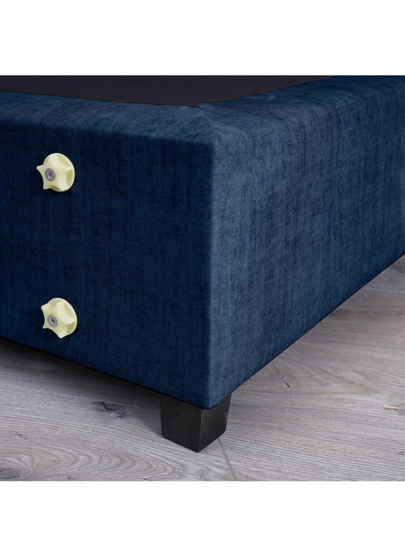Pan Home قاعدة كاليبسو شانيل باللون الأزرق الداكن 160×200 سم  - Image 5