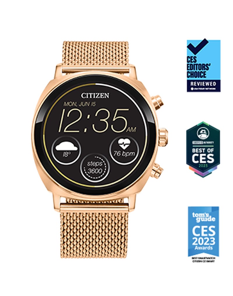 Citizen CZ Smart PQ2 41MM Unisex Smartwatch with YouQ App with IBM Watson® AI and NASA research, Wear OS by Google, HR, GPS, Fitness Tracker, Amazon Alexa™, iPhone Android Compatible, IPX6 Rating - Image 4