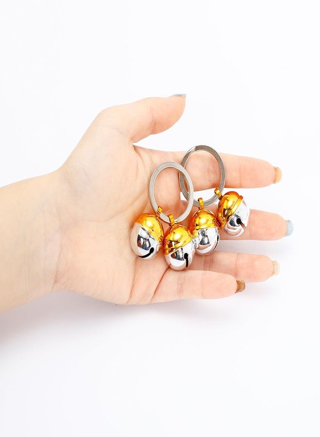 Dephnes 4pcs Extra Loud Cat & Dog Bells Copper Bell for Dog and Cat Collars Brass Pet Tracker Training Bells for Small Medium Large Dogs Brass Collar Charms Pet Bells - Image 3