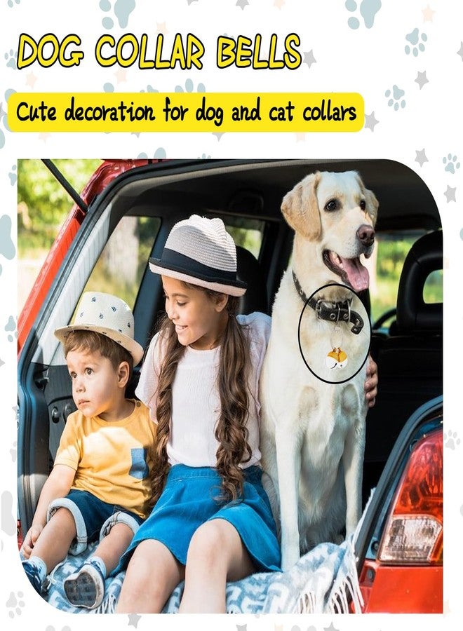 Dephnes 4pcs Extra Loud Cat & Dog Bells Copper Bell for Dog and Cat Collars Brass Pet Tracker Training Bells for Small Medium Large Dogs Brass Collar Charms Pet Bells - Image 4