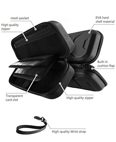 Mumba Carrying Case for Nintendo Switch OLED/Switch, Deluxe Protective Travel Carry Case Pouch for Nintendo Switch Console & Accessories (Black) - Image 2