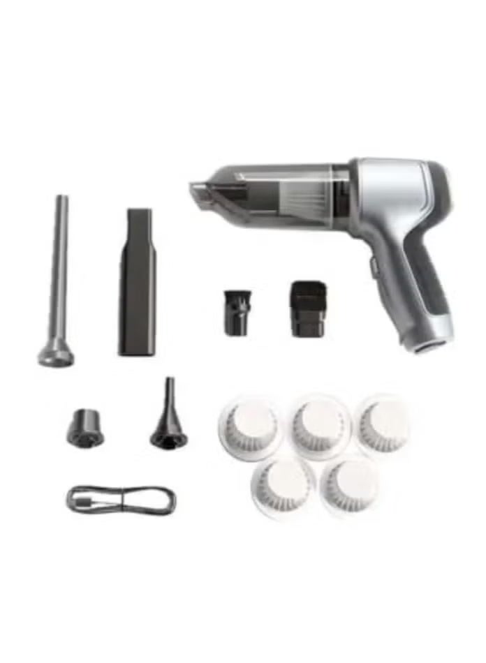 Denx Portable Multi-Function Wireless Vacuum Cleaner with Multiple Heads for Cleaning Various Areas, 120W Power. - Image 2