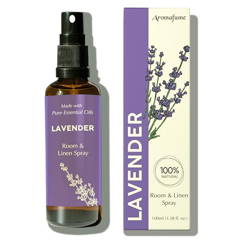 Aromafume Lavender Room, Linen & Pillow Spray by Aromafume | 100ml/3.38 fl oz | with Pure Lavender Essential Oil | Aromatherapy Spray for Relaxation, Sleep & Stress Relief | Mist for Bedding, Fabrics - Image 1