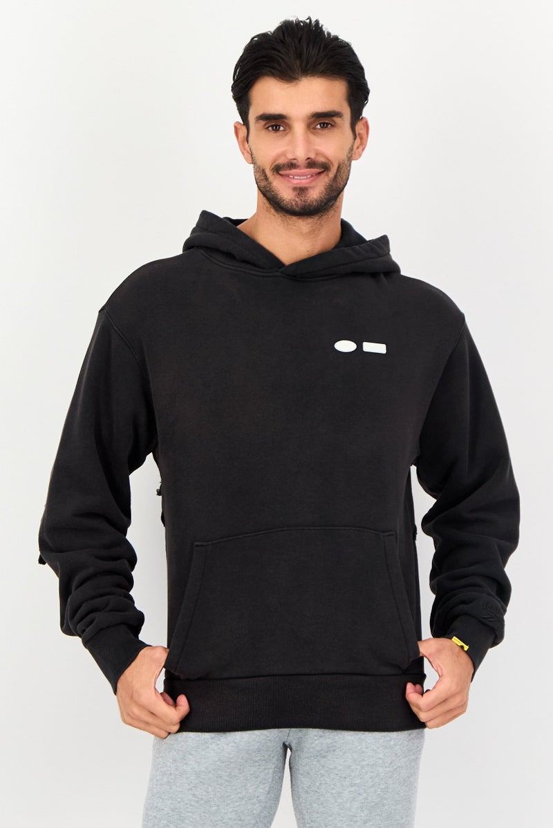 Reebok x Randomevent Men Sportswear Fit Long Sleeve Outdoor Hoodie, Black - Image 1