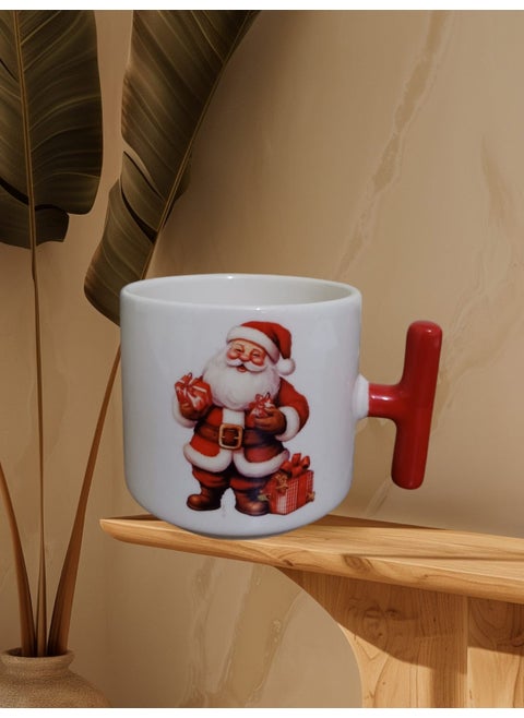 Santa Claus Double Sided Printed Ceramic T Mug