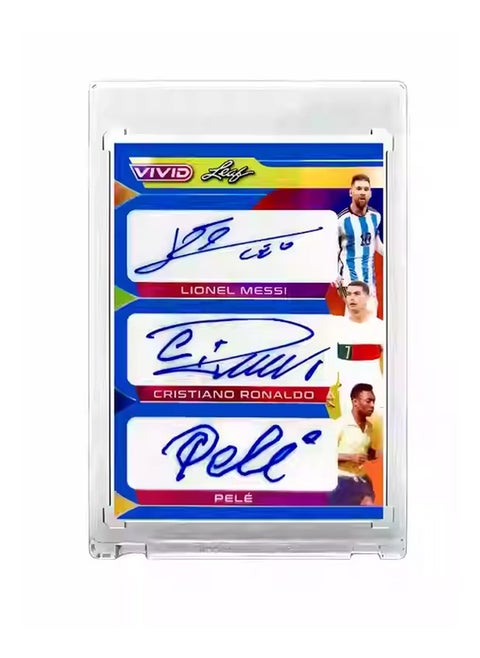 Ronaldo, Messi, Pele Classic moments Signature Design Card Autographed Design Collectible Card Collectible Souvenir