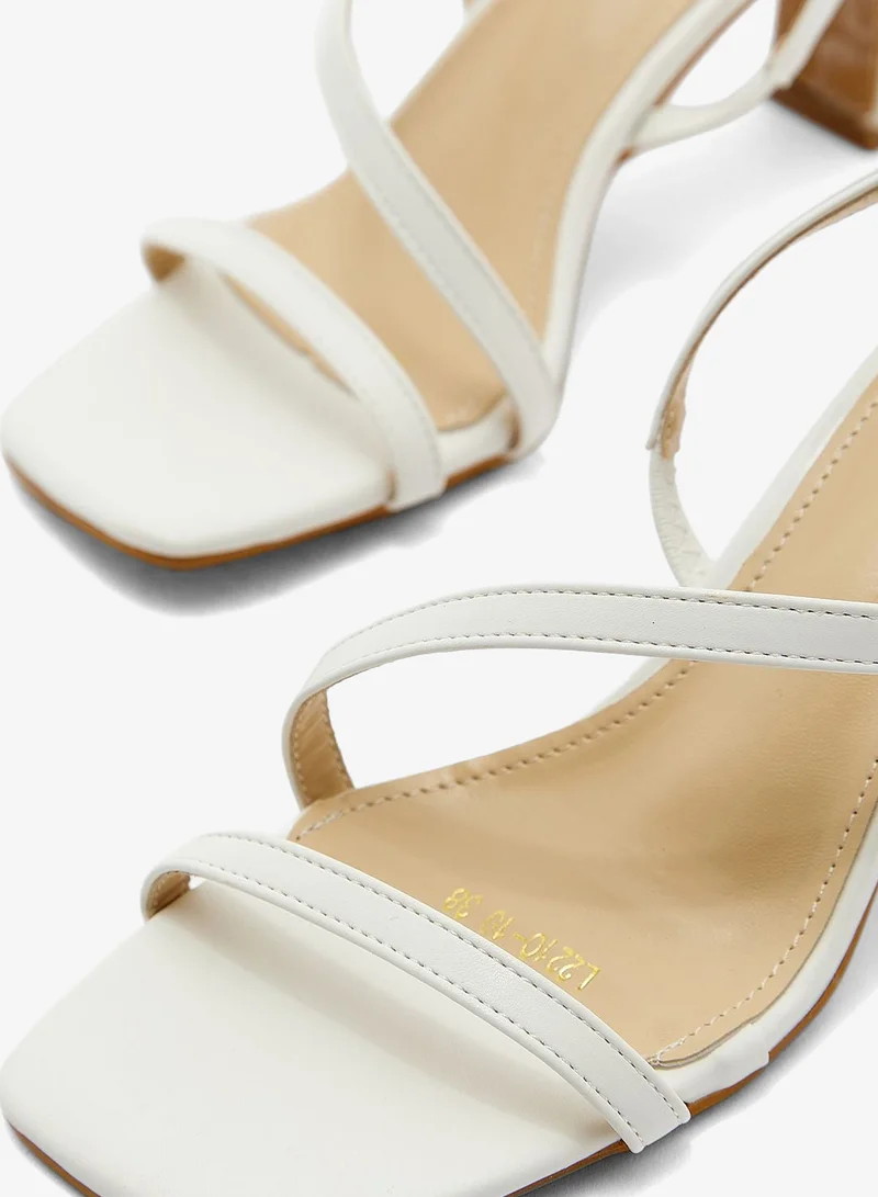 ELLA Strappy Asymetric Square Toe Sandal