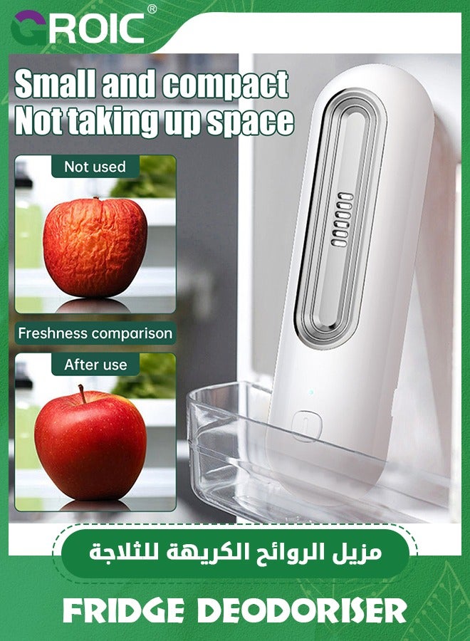 GROIC White Rechargeable Air Purifier, Fridge Deodoriser and Freshener, Mini Portable Negative Ion Generator for Fridge, Car, Shoe Closet, Wardrobe - Image 3