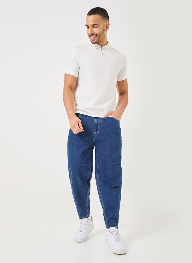 Styli Solid Relaxed Fit Jeans - Image 2