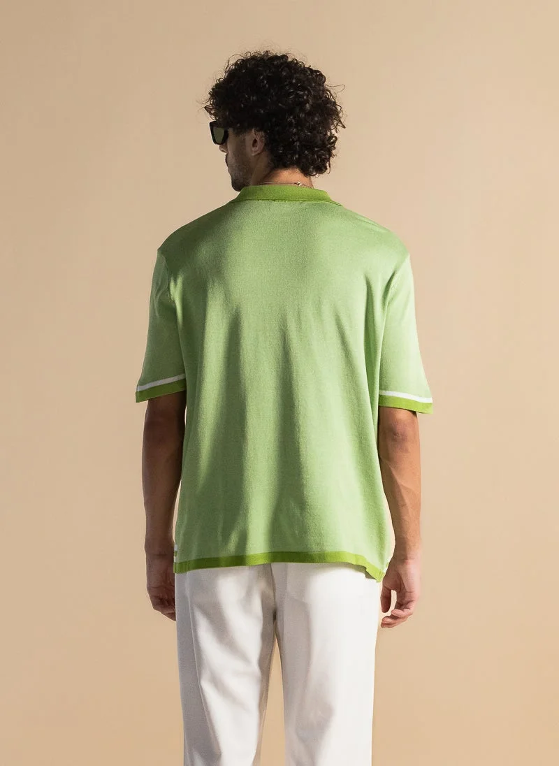 شايبس تيشيرت محبوك ناعم بنقوش