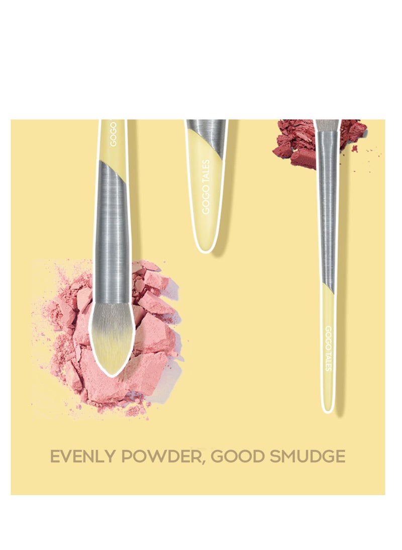 SOLARAE 8-Piece Makeup Brush Set with Cruelty-Free Synthetic Fiber Bristles for Foundation, Eyeshadow, Eyeliner, and Lip Makeup - Soft Brushes for Blending and Precision Application. - Image 5