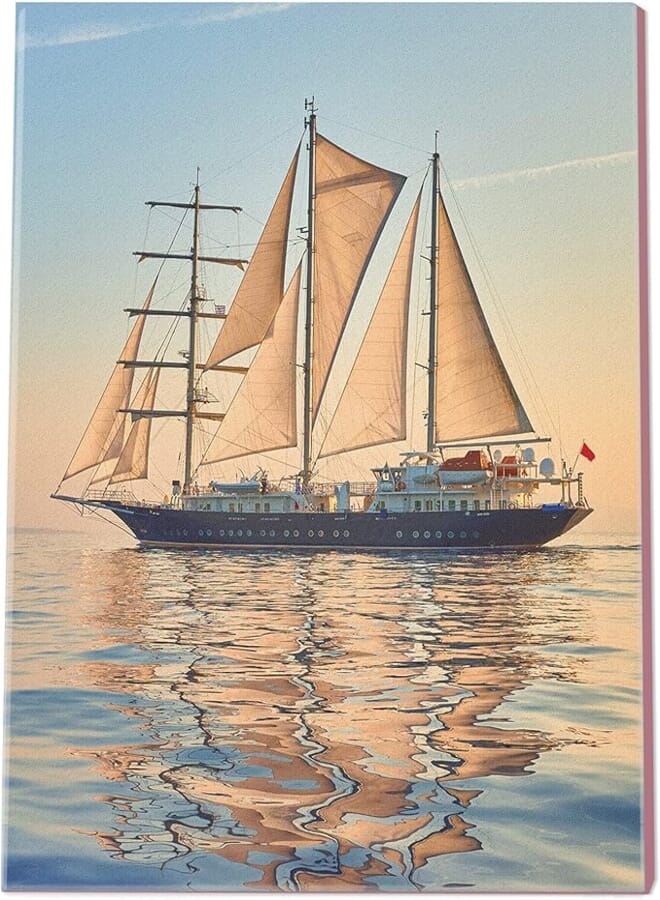 Home Gallery Canvas wall art, abstract framed portrait of sailing ship race. cruises and yachting 60 w x 40 h x 2 d