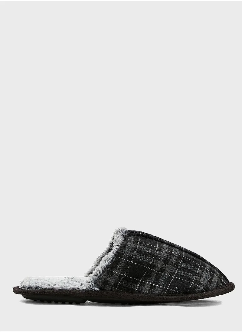 Seventy Five Check Bedroom Slippers