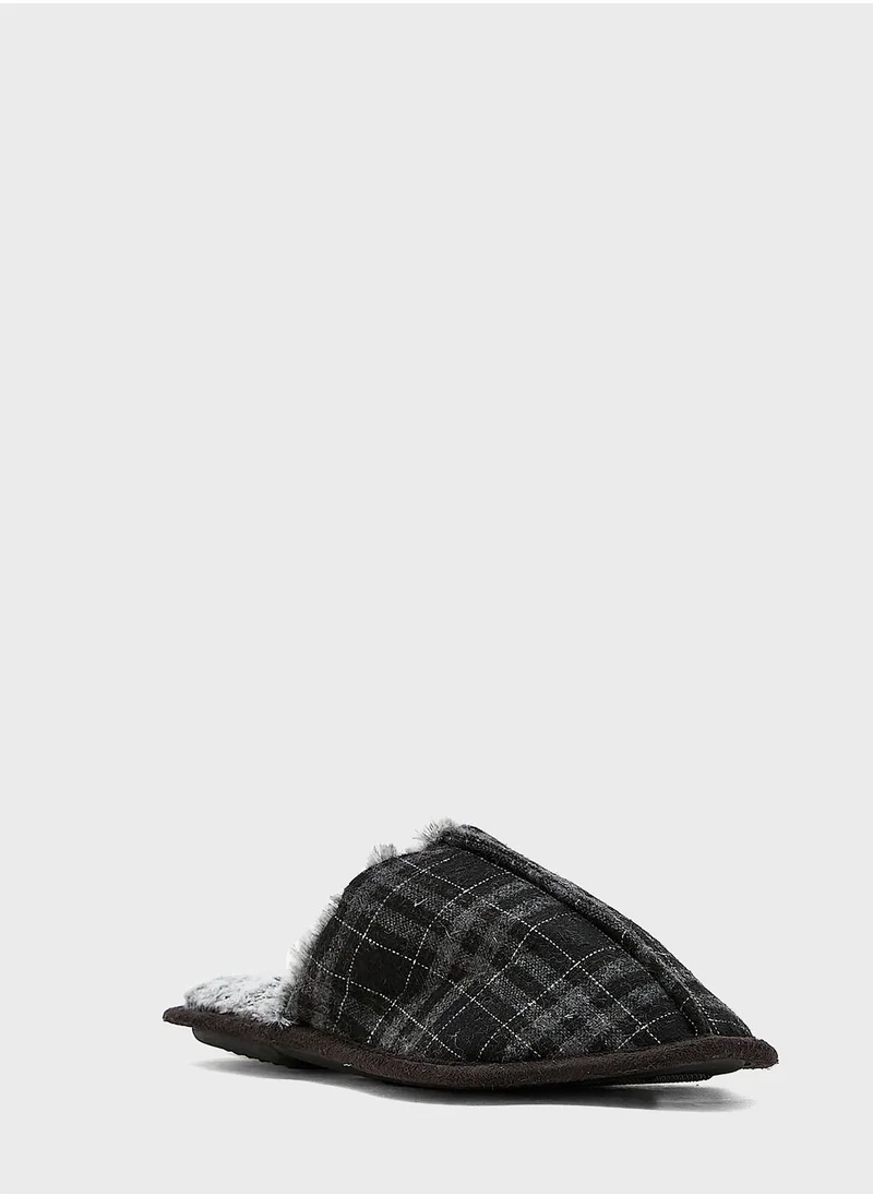 Seventy Five Check Bedroom Slippers