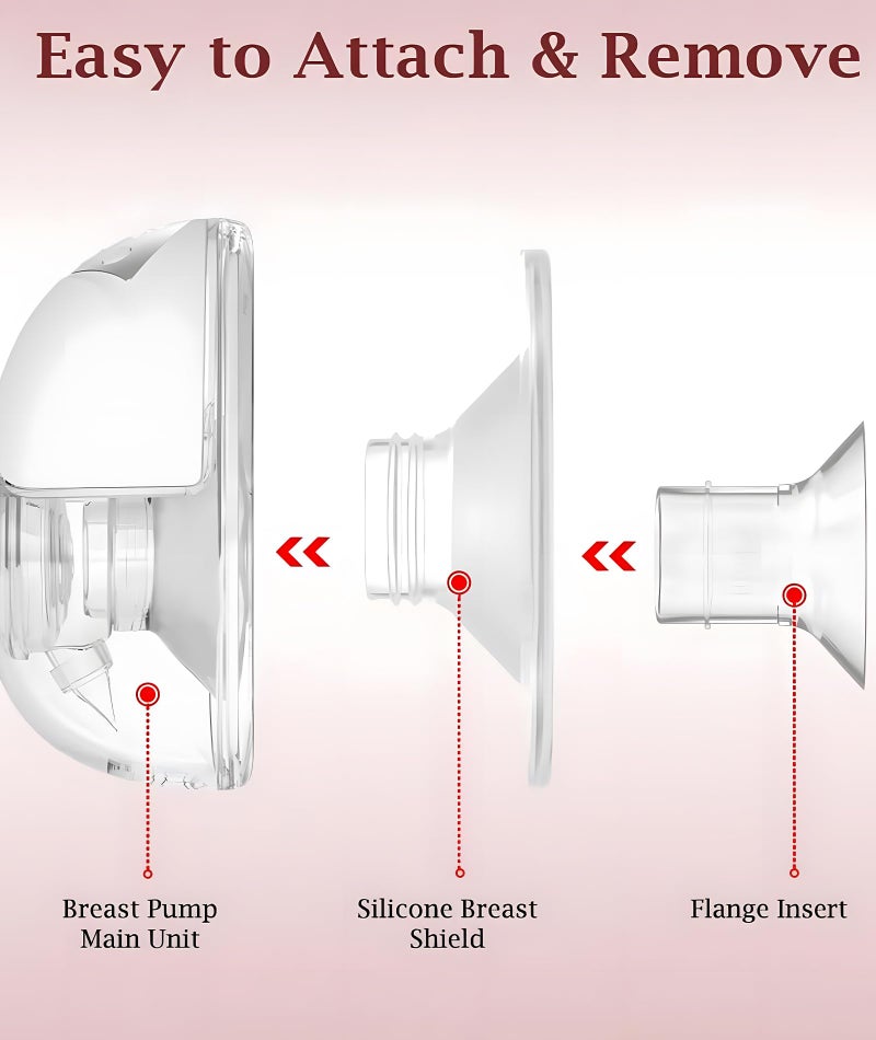squishy 6Pcs Spectra Breast Pump Flange Inserts, Breast Pump Flange Sizing Kit with Nipple Ruler, Compatible with Most Breast Pumps for Comfortable Pumping (Transparent （12PCS）) - Image 2