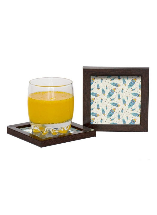 Paper Plane Design Tea Coffee Coaster Set Wooden Decorative Coasters Set. Home and Office Wooden Coasters Design 201 - Image 3