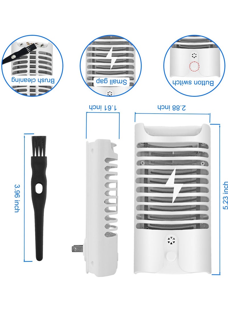 Mosquito Killer Lamp , 2-Piece Electronic Bug Zapper Plug in with UV LED Light, Powerful Electric Mosquito Fly Zapper, Insect Trap Lamp for Indoor