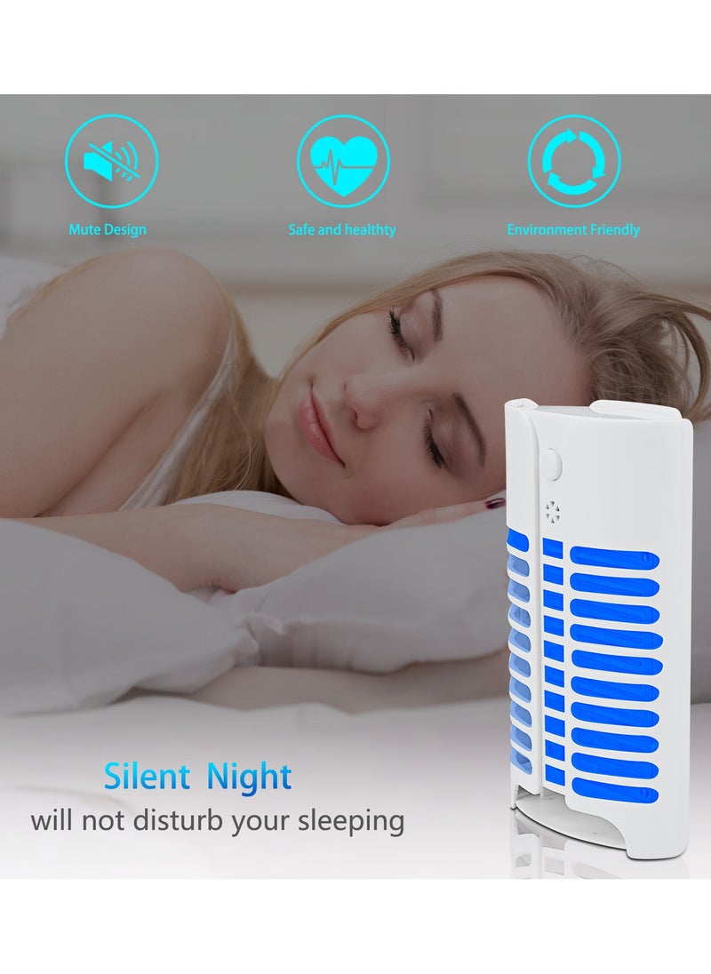 Mosquito Killer Lamp , 2-Piece Electronic Bug Zapper Plug in with UV LED Light, Powerful Electric Mosquito Fly Zapper, Insect Trap Lamp for Indoor
