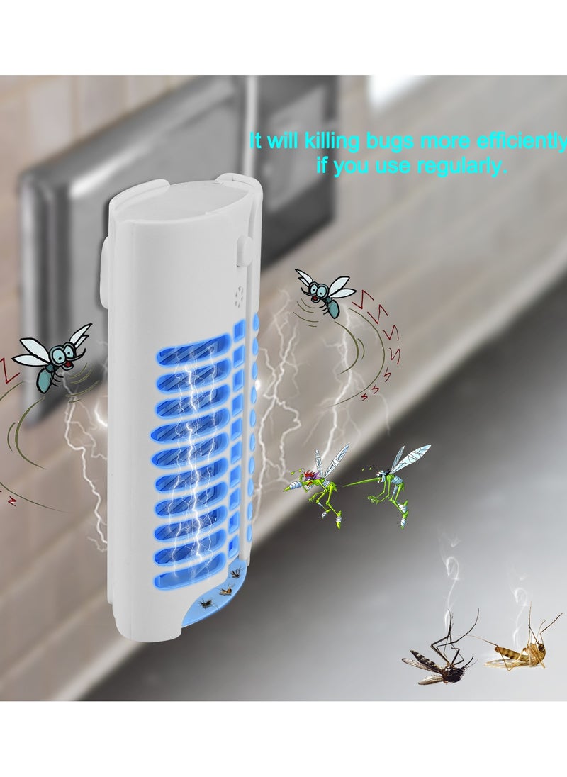 Mosquito Killer Lamp , 2-Piece Electronic Bug Zapper Plug in with UV LED Light, Powerful Electric Mosquito Fly Zapper, Insect Trap Lamp for Indoor