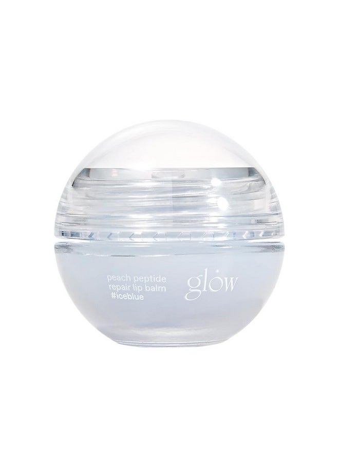Glow - Peach Peptide Repair Lip Balm Iceblue Crueltyfree & Artificial Fragrancefree Essential Oilfree Nourish & Moisturize Lips With Peach Flavored Lip Balm 0.3 Oz - Image 1