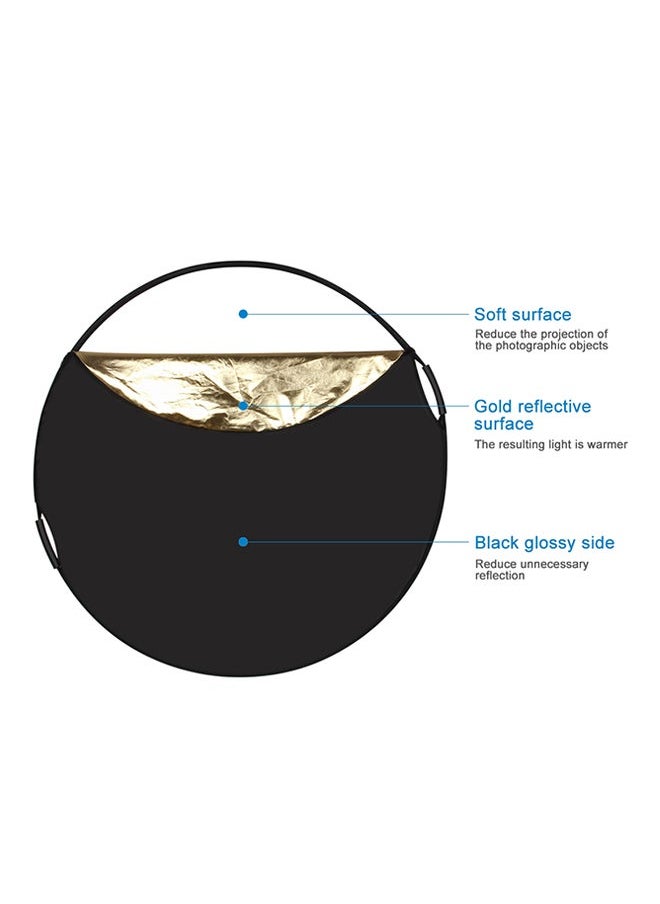NIBEMINENT 5-In-1 Folding Studio Reflector Board 110centimeter Multicolour  - Image 3