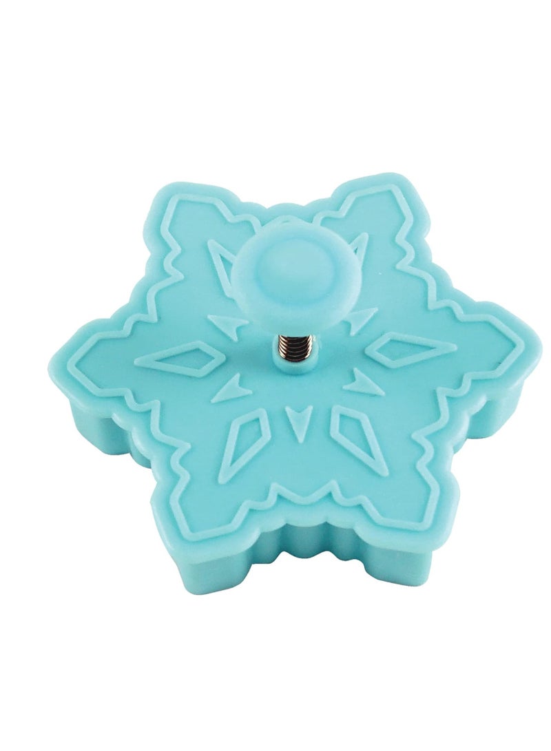 R&M R&M, Christmas Double-Sided Cookie Cutter Stamper Set of 4, Assorted Designs and Sizes, Christmas Tree, Snowman, Santa, Gingerbread Man, Green and Red  - Image 4