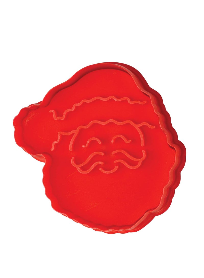 R&M R&M, Christmas Double-Sided Cookie Cutter Stamper Set of 4, Assorted Designs and Sizes, Christmas Tree, Snowman, Santa, Gingerbread Man, Green and Red  - Image 3