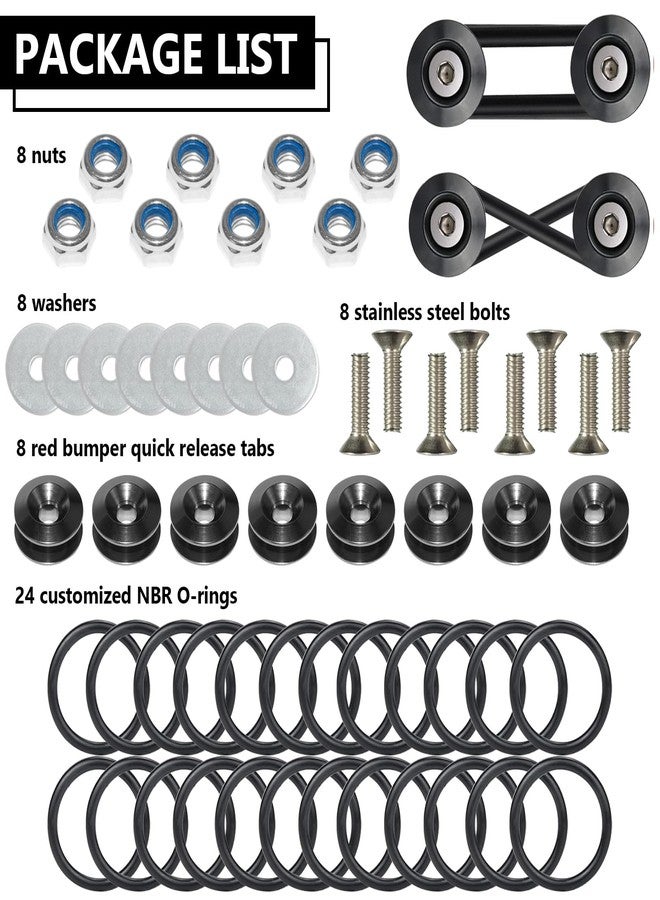 BFXM Universal Car Bumper Quick Release Clips Fasteners Kit, Front and Rear Bumper Fasteners, Ultimate Fastening Solution for Quick Bumper Release. - Image 3