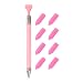 PATIKIL Diamond Art Pen with Wax Fine Point Diamond Art Accessories Refillable Wax Pen with 8 Pcs Wax for Diamond Art Nail DIY Craft Pink - Image 2