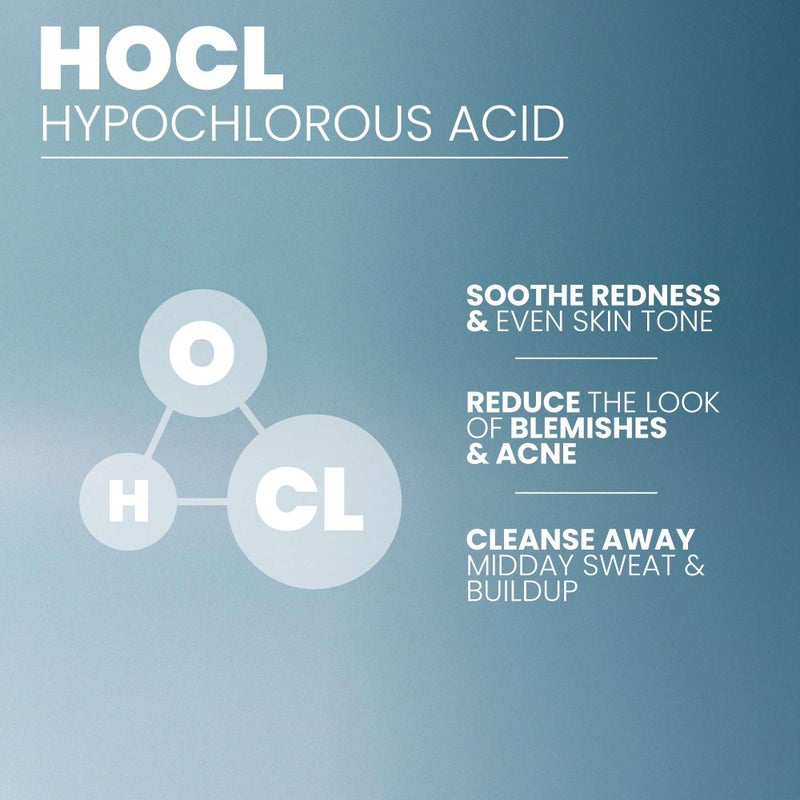 Eva Naturals رذاذ حمض الهيبوكلوروس للوجه والبشرة والجسم - تونر رذاذ HOCl للوجه، منظف مرطب لحب الشباب، الإكزيما، الوردية، الجفون، الحيوانات الأليفة، التمارين، الأطفال، الظهر، الاحمرار، رذاذ العناية الحساسة - 8 أونصة - Image 2