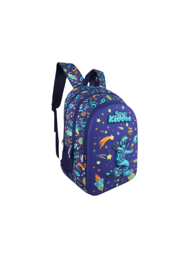 SMILY KIDDOS Space Astronaut EVA Shell Backpack (19L) | Durable & Lightweight Kid's School Bag – Blue (45 x 30 x 14 cm) - Image 2