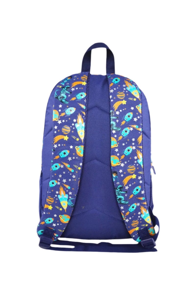 SMILY KIDDOS Space Astronaut EVA Shell Backpack (19L) | Durable & Lightweight Kid's School Bag – Blue (45 x 30 x 14 cm) - Image 4