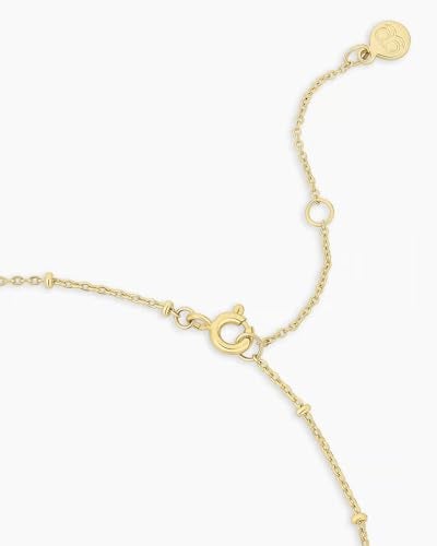 gorjana - Compass Coin Pendant Necklace 3/4 inch - 18k Gold Plated - Adjustable 17-19 inch Chain - Spring Ring Closure - Long-Lasting - Image 2