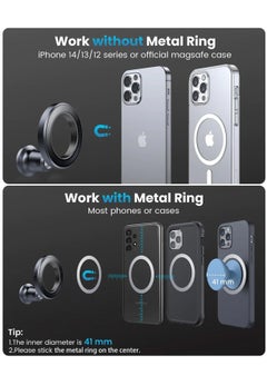 Brave Magnetic Car Mount, [High-Grade N52H Magnets] Magnetic Car Phone Holder for Car Dashboard, iPhone Car Holder Mount Vent Phone Mount for Car Compatible with iPhone 15 Pro Max/Plus, 14/13/12 Series  - Image 4
