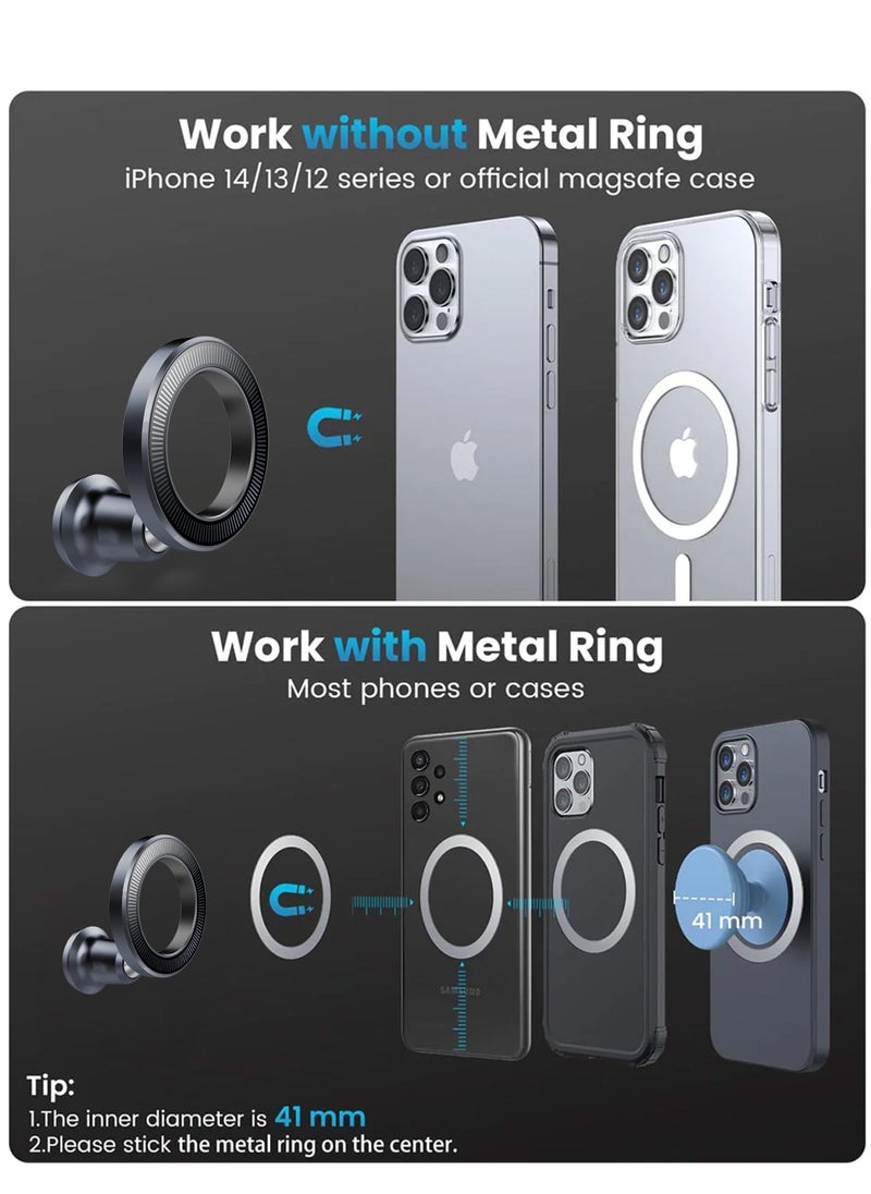 Brave Magnetic Car Mount, [High-Grade N52H Magnets] Magnetic Car Phone Holder for Car Dashboard, iPhone Car Holder Mount Vent Phone Mount for Car Compatible with iPhone 15 Pro Max/Plus, 14/13/12 Series  - Image 4