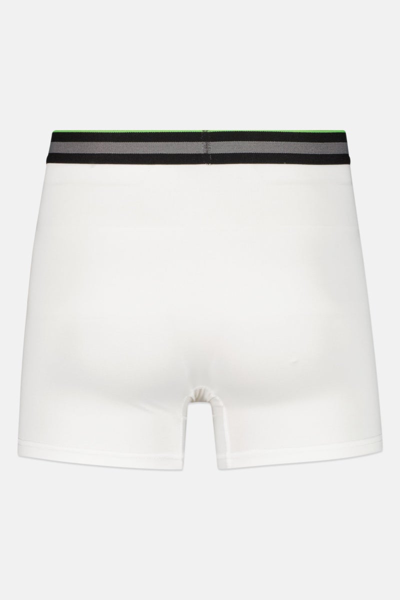 Prince Men 3 Pieces Brand Logo Boxer Brief, White Combo - Image 2
