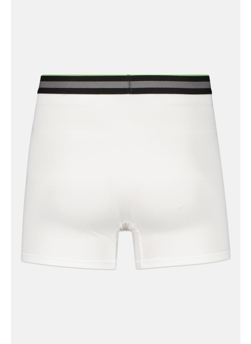 Prince Men 3 Pieces Brand Logo Boxer Brief, White Combo  - Image 2