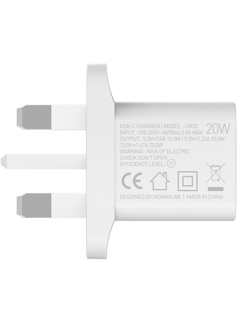Momax - Super Compact Portable One Plug UM25 Mini USB-C PD 3.0 Fast Charger - Image 1