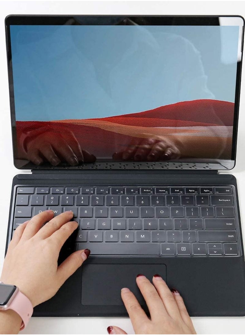 Generic - Ultra Thin Keyboard Cover Protective Skin Compatible with Huawei Matebook X Pro 13.9/Huawei Matebook D14/D15/Honor Magicbook 14/15/16.1, Clear - Image 1