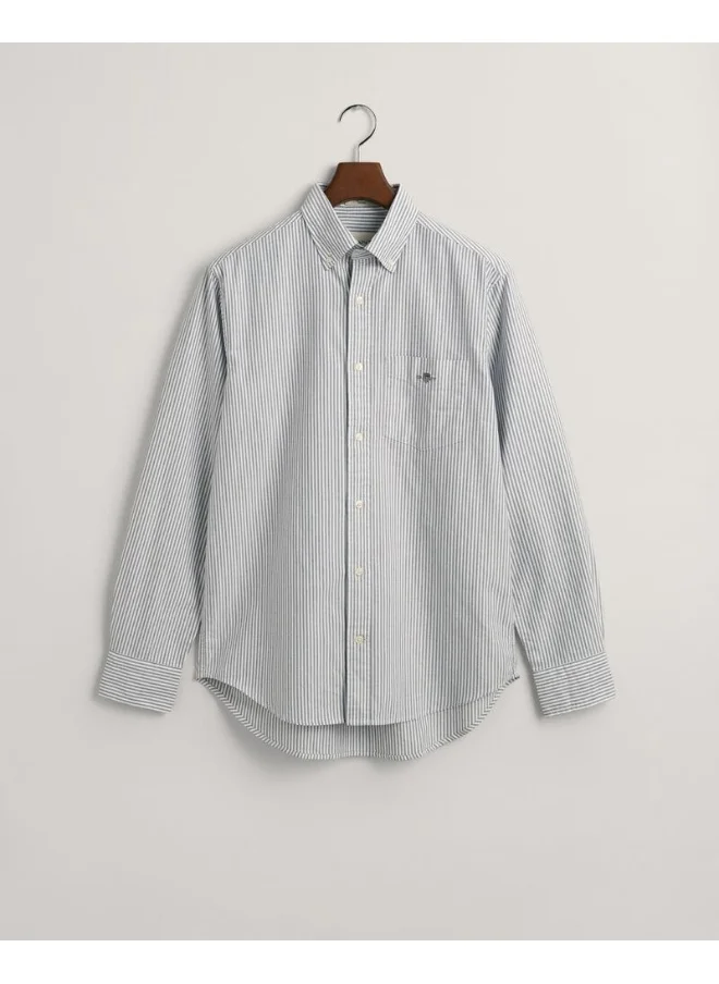 GANT Gant Regular Fit Banker Stripe Classic Oxford Shirt