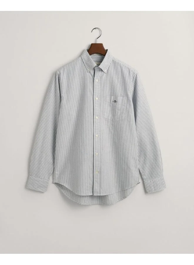 Gant  Gant Regular Fit Banker Stripe Classic Oxford Shirt for Men | Best Price UAE