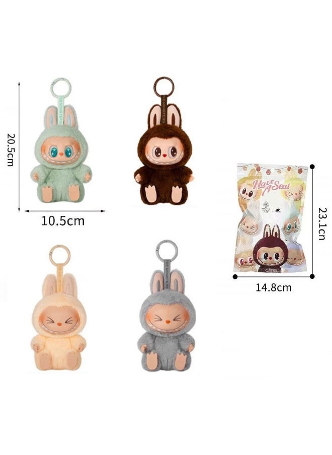 null - Exclusive For 1: 1 High-end Macaron 8 Inch Plush Vinyl Cloth Blind Bag Doll Keychain Pendant-Color:Ak32 Macaron 8inch Plush Vinyl Labubu Blind Bag - Image 1