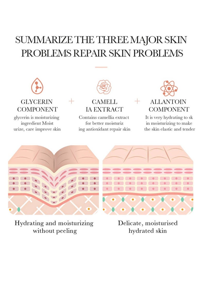 BIOAOUA Camellia Face Cream - Antioxidant Rich Formula for Deep Moisture & Skin Repair, Brightens & Nourishes All Skin Types - Image 4