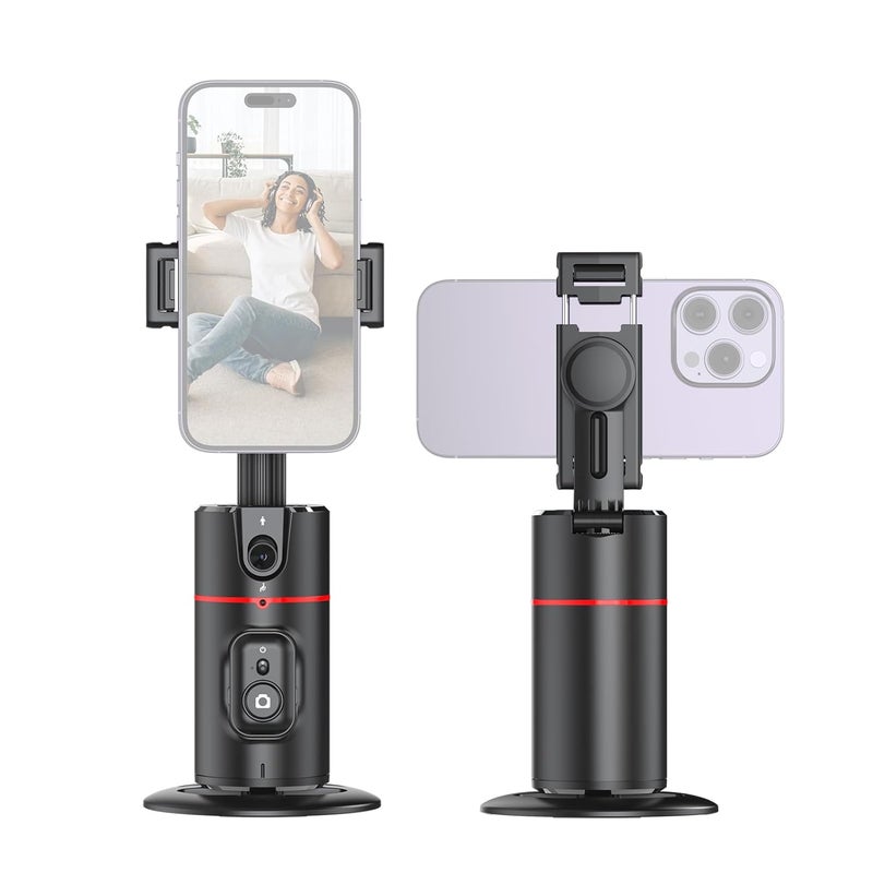 ANDOER Auto Face Tracking Tripod Phone Holder Desktop Selfie Gimbal Stand 360°Rotatable Support Face Body Tracking Gesture Control with Phone Clip for Vlog Live Streaming Recording Video - Image 1