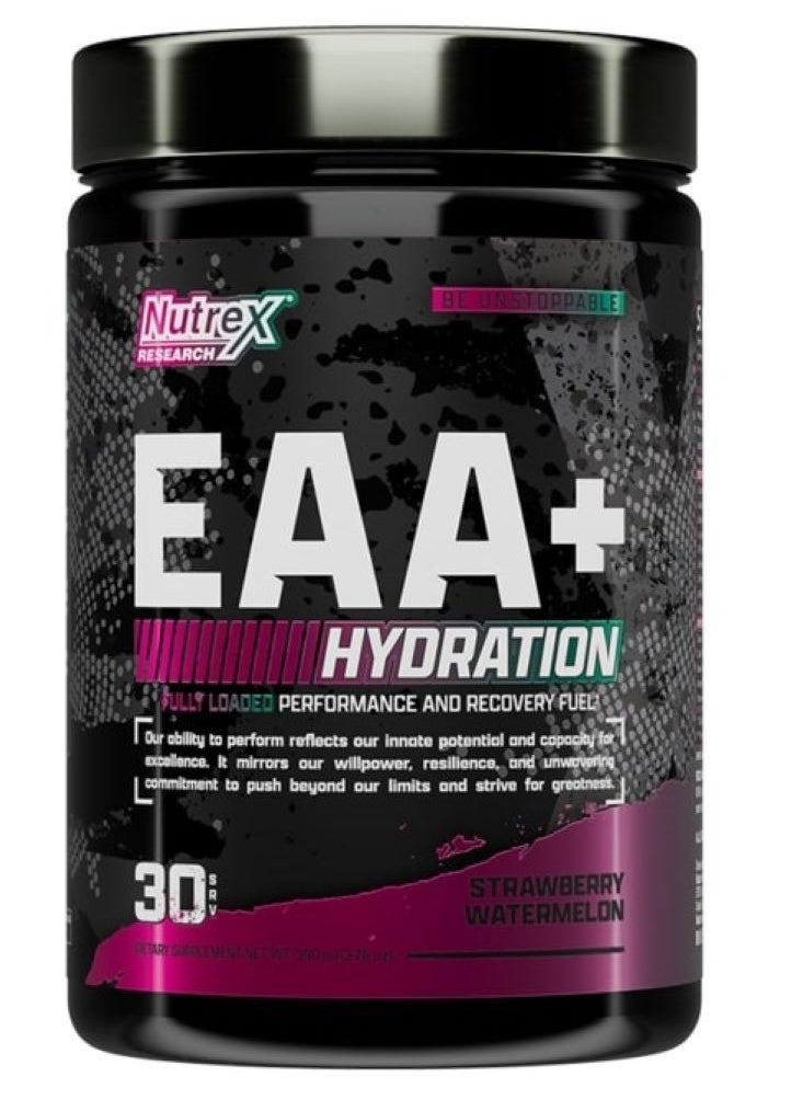 Nutrex Research EAA+ Hydration 30 Serving Strawberry Watermelon 390g  - Image 2
