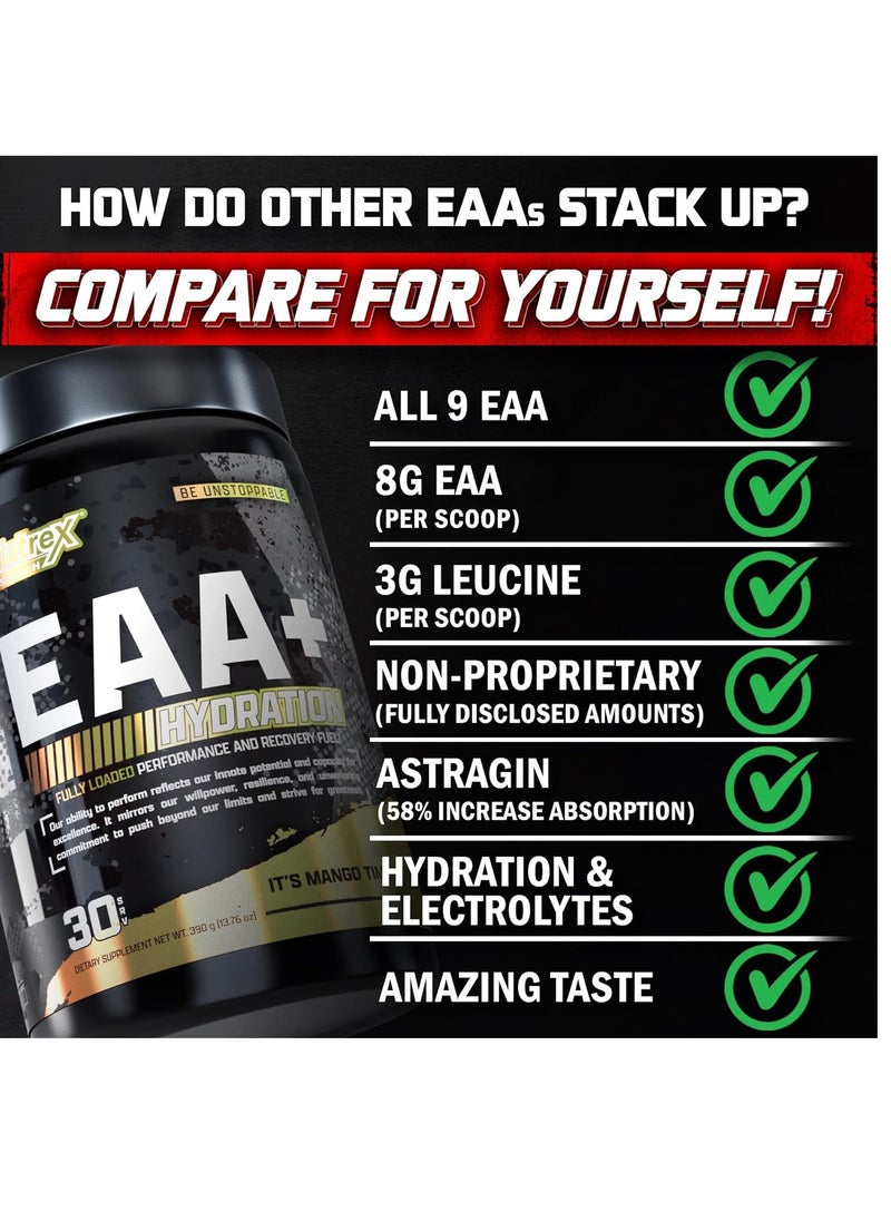 Nutrex Research EAA+ Hydration 30 Serving Strawberry Watermelon 390g  - Image 3