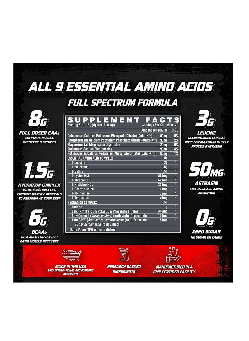 Nutrex Research EAA+ Hydration 30 Serving Strawberry Watermelon 390g  - Image 4