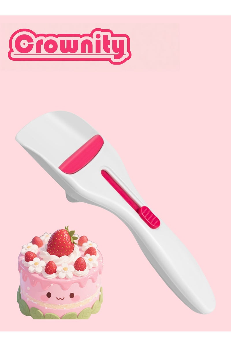 Crownity Cupcake Batter Dispenser, Anti-scald, Cake Spoon Muffin Scoop, One-touch Slide Button Cake Pastry Spatula, Pancake & Ice Cream Scoop DIY - Image 1